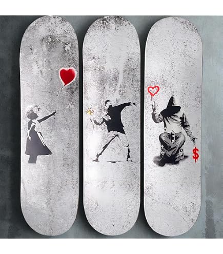 Amazon.com: Flower Bomber by Banksy (Reproduction) 24